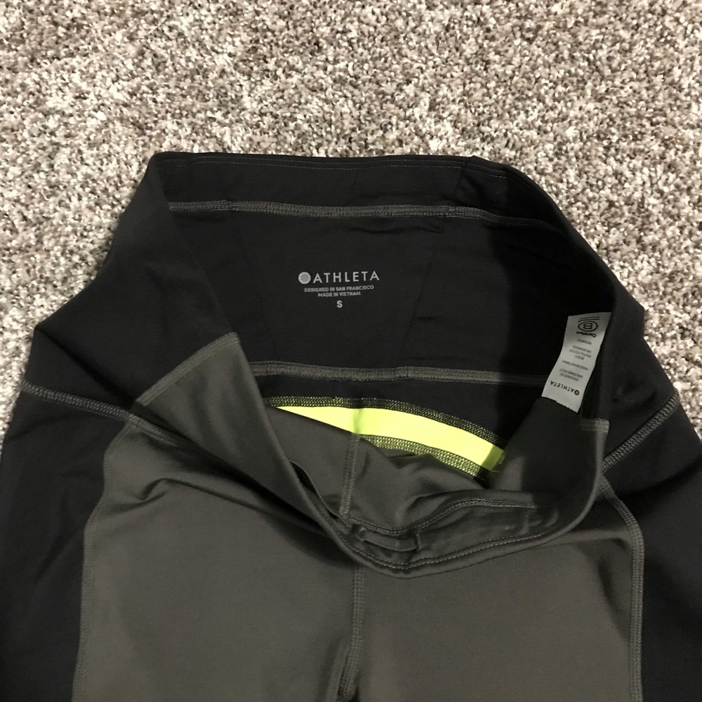 Athleta Spar High Waist 7/8 Color Block Leggings - Picture 7 of 9